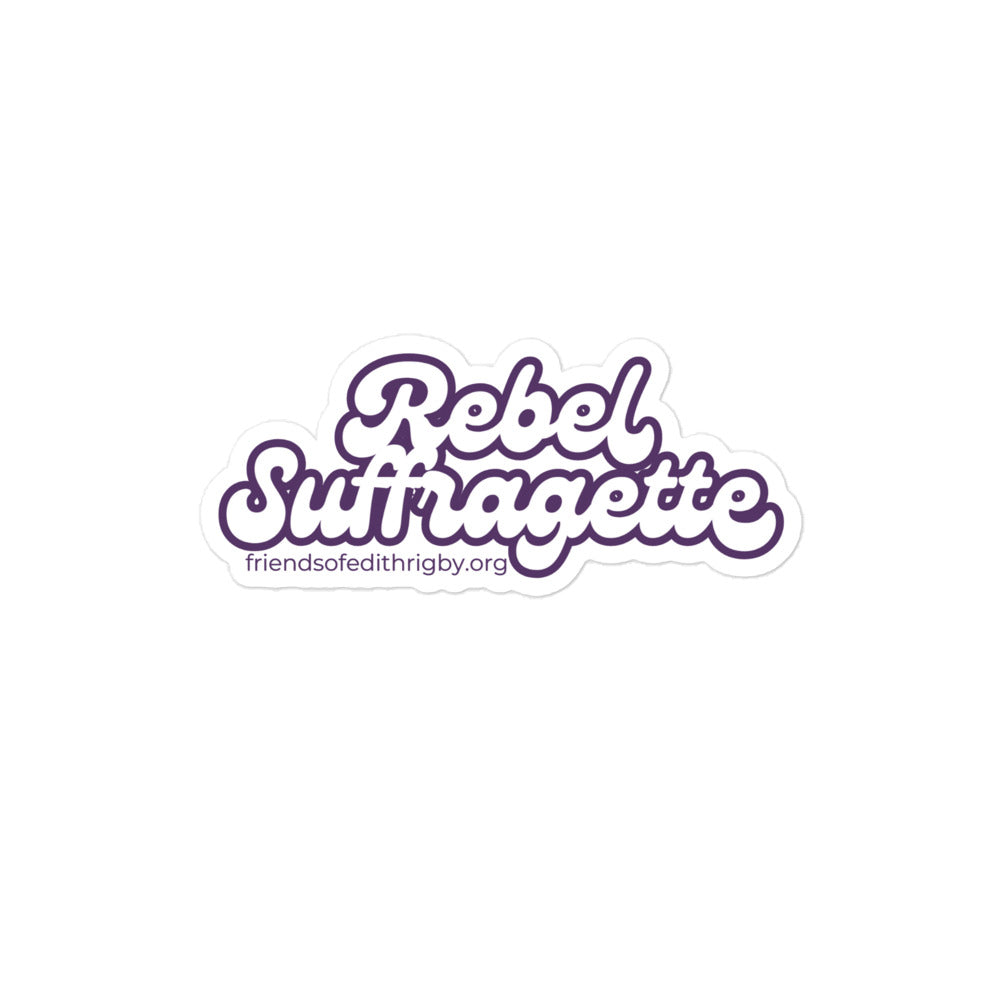 Rebel Suffragette Sticker (Retro)