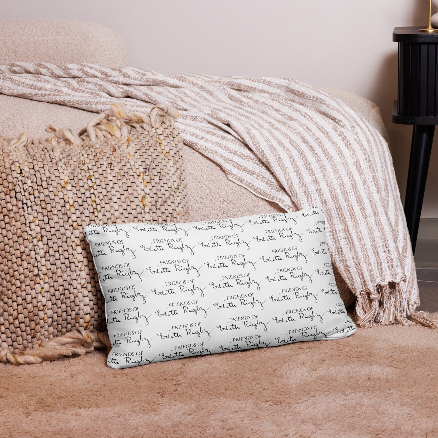 Friends of Edith Rigby Logo Cushion