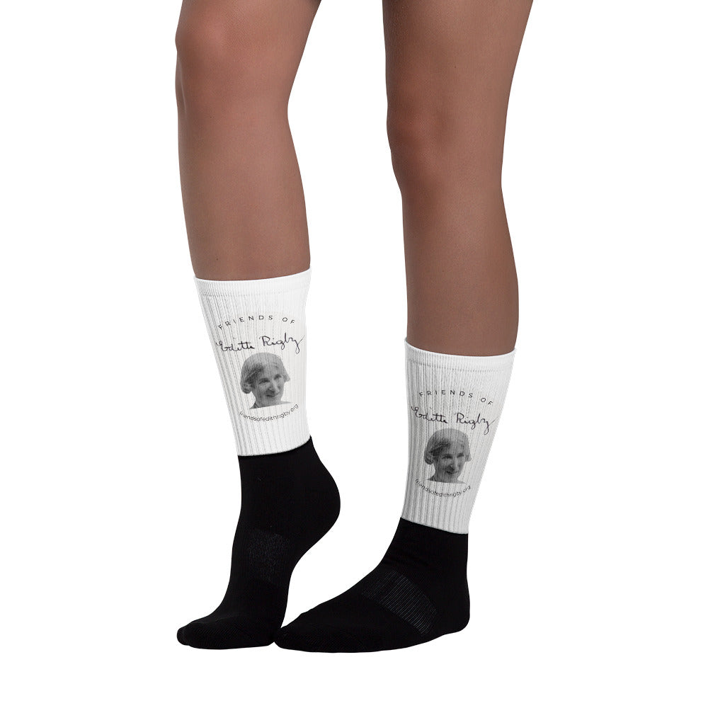 Friends of Edith Rigby Official Logo Socks