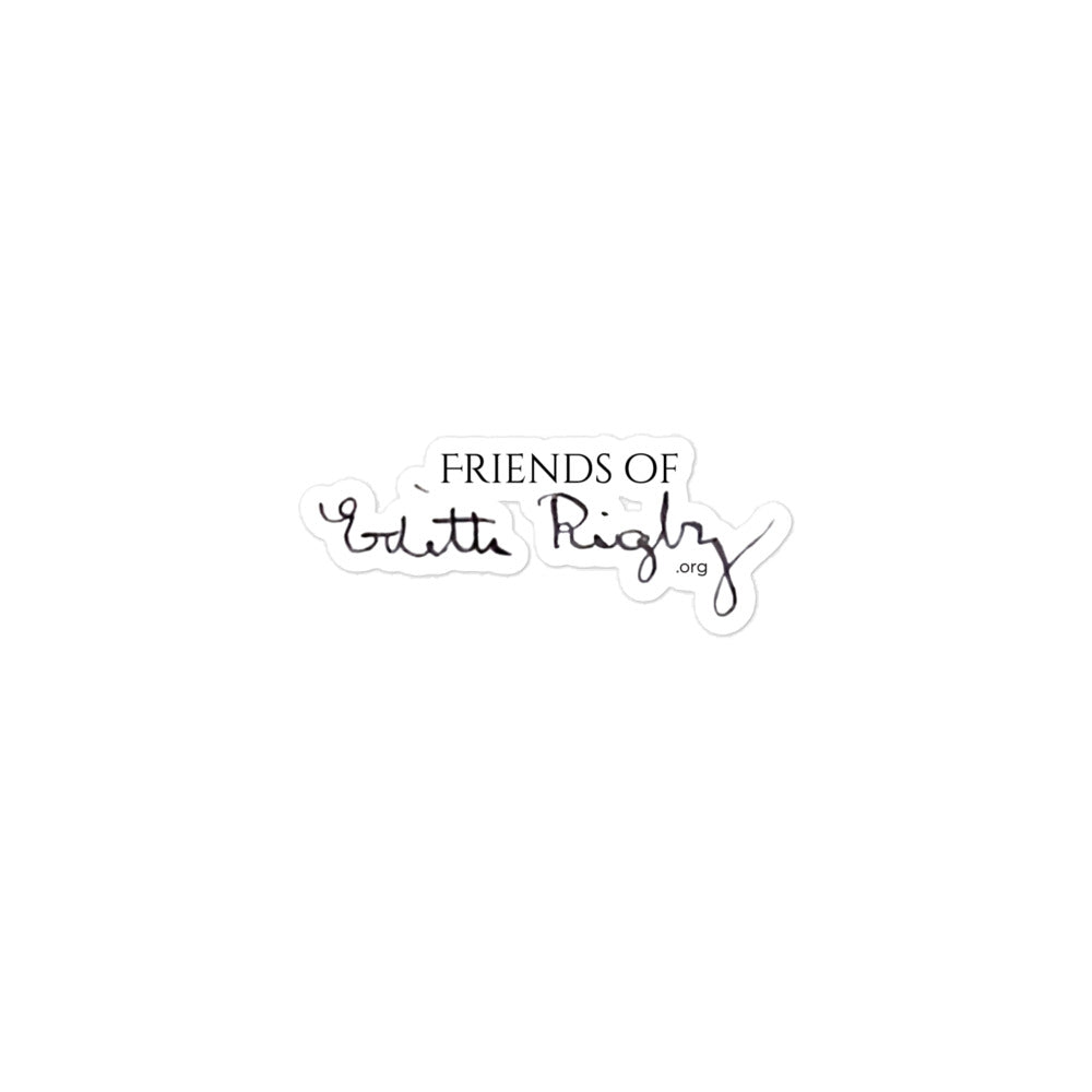 Friends of Edith Rigby Official Logo Sticker