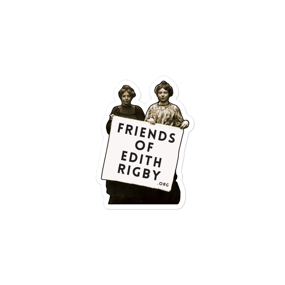 Friends of Edith Rigby Suffragette Sticker
