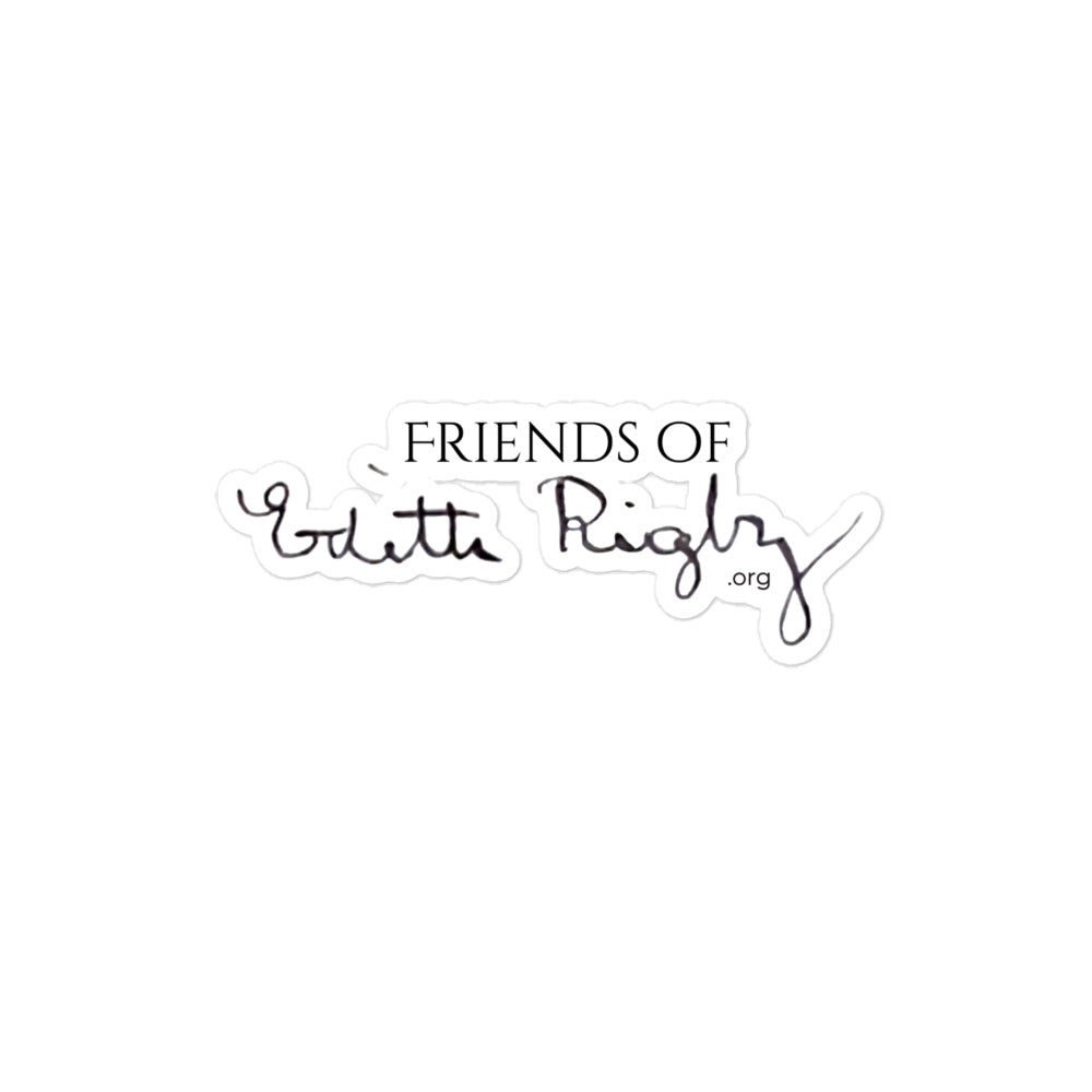 Friends of Edith Rigby Official Logo Sticker
