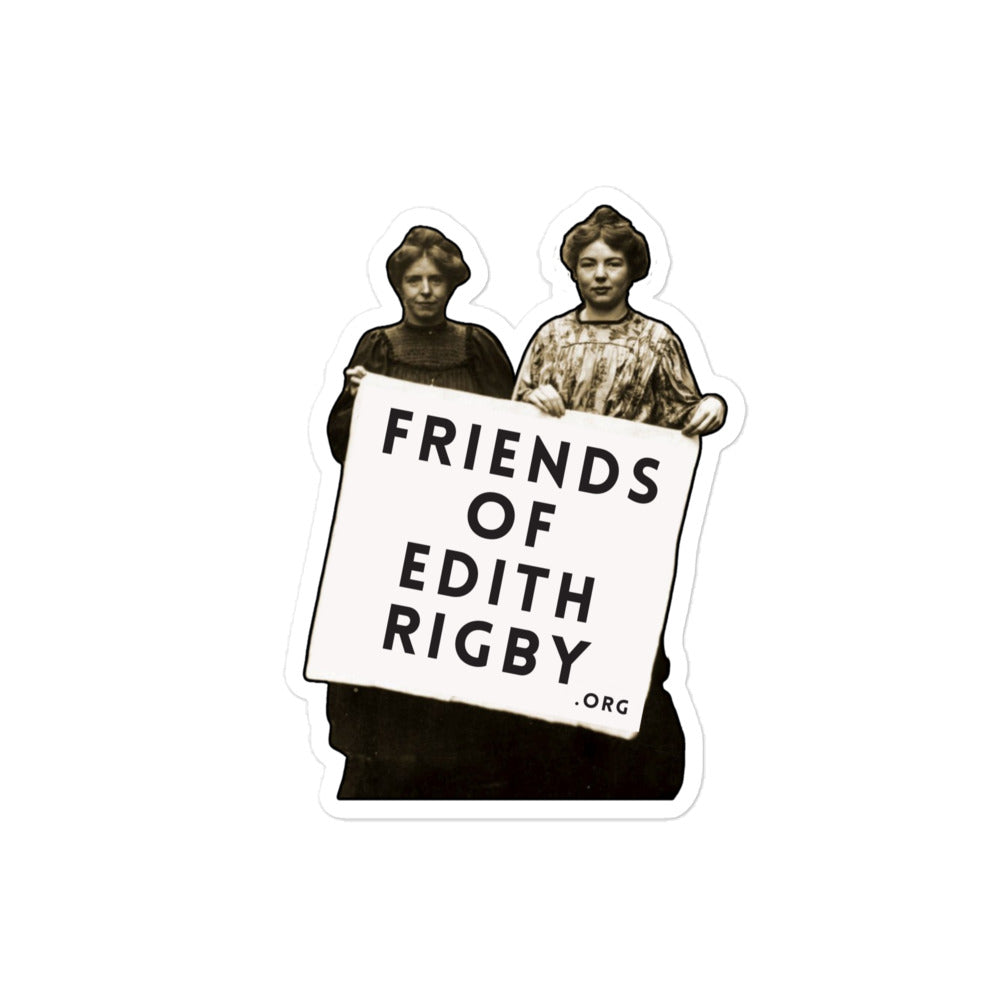 Friends of Edith Rigby Suffragette Sticker