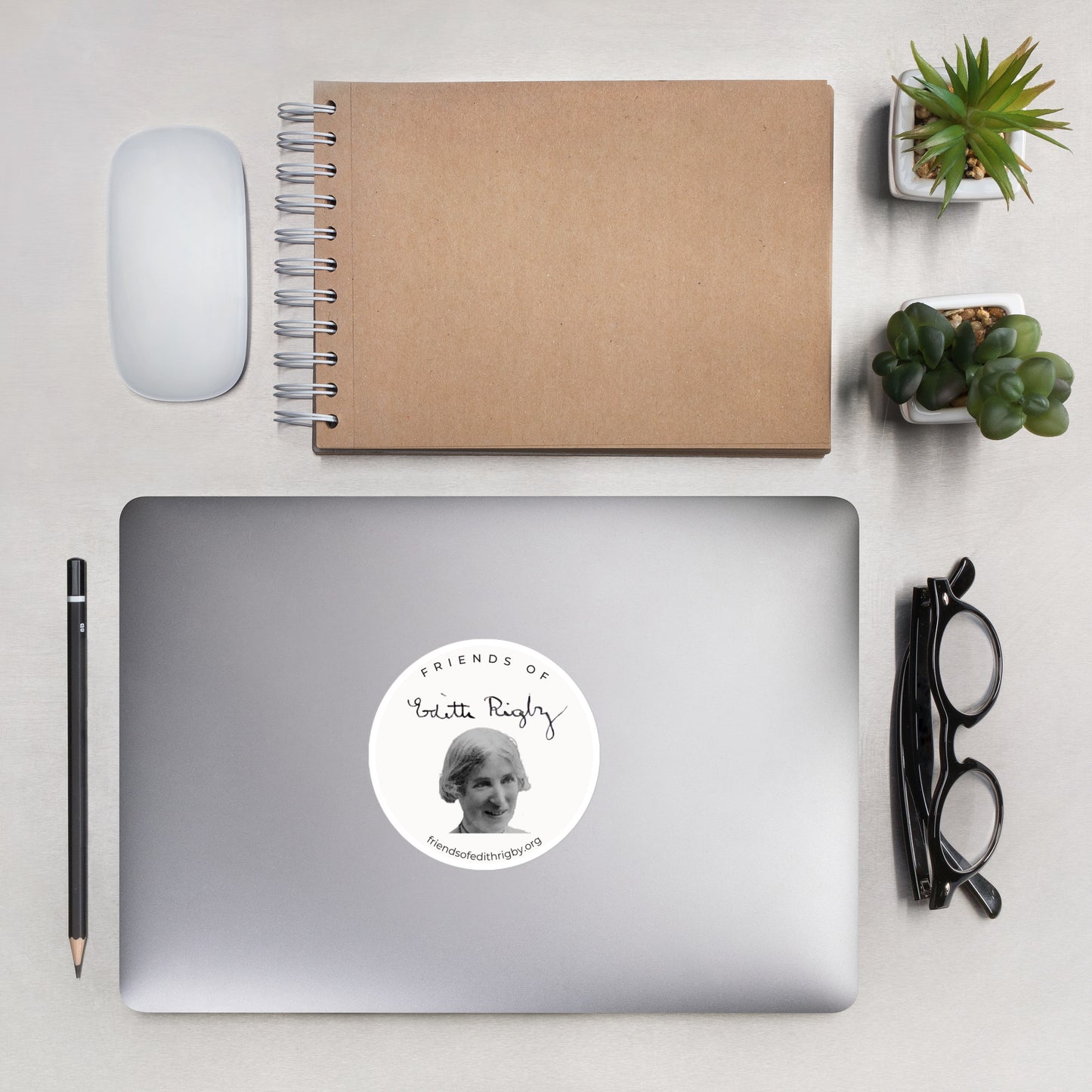 Friends of Edith Rigby Logo Sticker